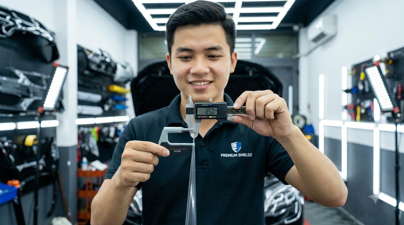 Giải Đáp Chi Tiết: Màng Ppf Dày Bao Nhiêu Mm Là Tốt Nhất Cho Ô Tô? 1 PpfDayBaoNhieuMmThongSoDoDayThucTe