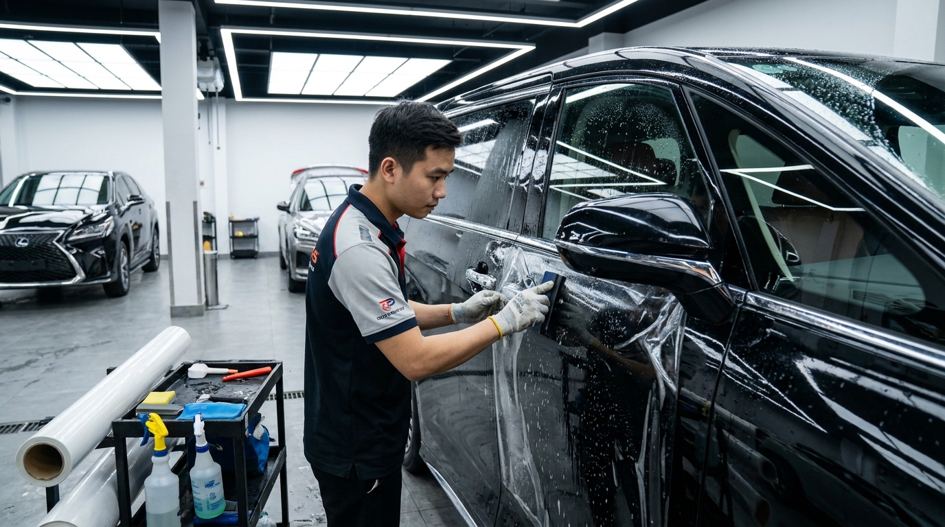 Đánh Giá Chi Tiết Ppf Ô Tô 3M: Giải Mã Công Nghệ Cốt Lõi Và So Sánh Thực Tế 3 QuyTrinhDanPpf3MChuanDetailing