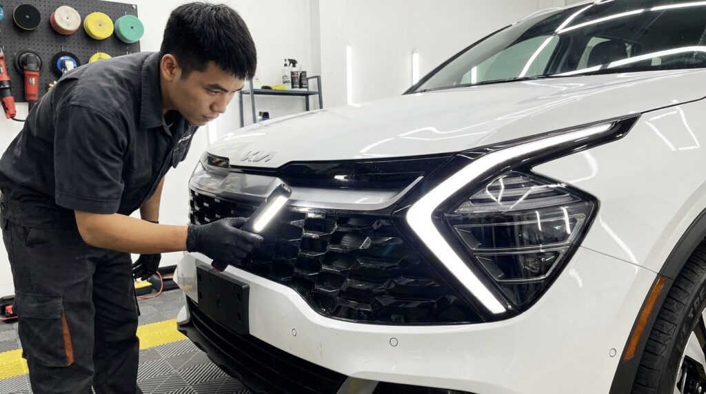 Dán PPF Kia Sportage: Giải Pháp Bảo Vệ Sơn & Nội Thất Tuyệt Đối Chuẩn Detailing