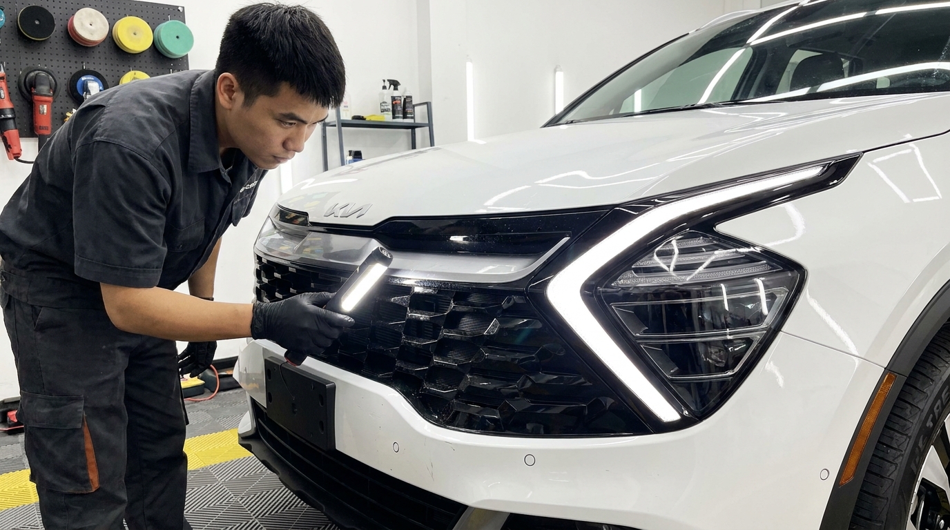 Dán Ppf Kia Sportage: Giải Pháp Bảo Vệ Sơn &Amp; Nội Thất Tuyệt Đối Chuẩn Detailing 1 DanPpfKiaSportageBaoVeLuoiTanNhietVaDenPha