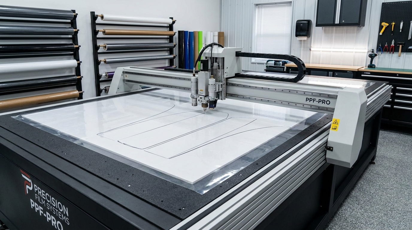 Công Nghệ Cắt Phim Ppf Bằng Máy Cnc (PreCut) Tại Trung Tâm Chuyên Nghiệp 1 DanPpfBangMayCncChinhXacChoOTo